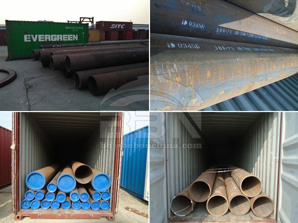 S355J2H/Q345D seamless pipe shipped to Thailand in 2015
