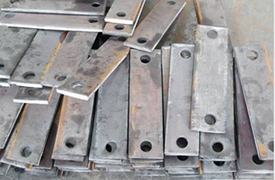 1620 tons Bridge embedded drilling steel plate to Denmark