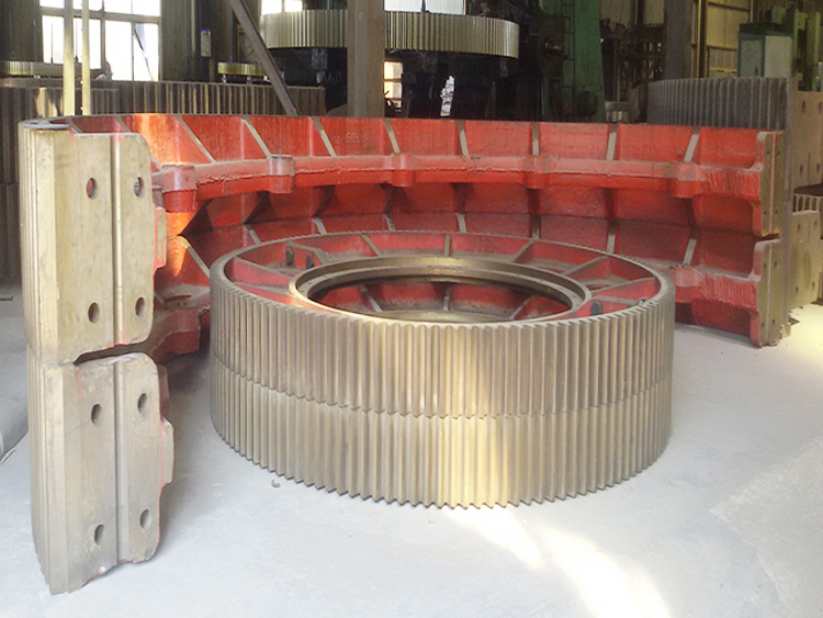 Steel Cement rotary kiln tire machining