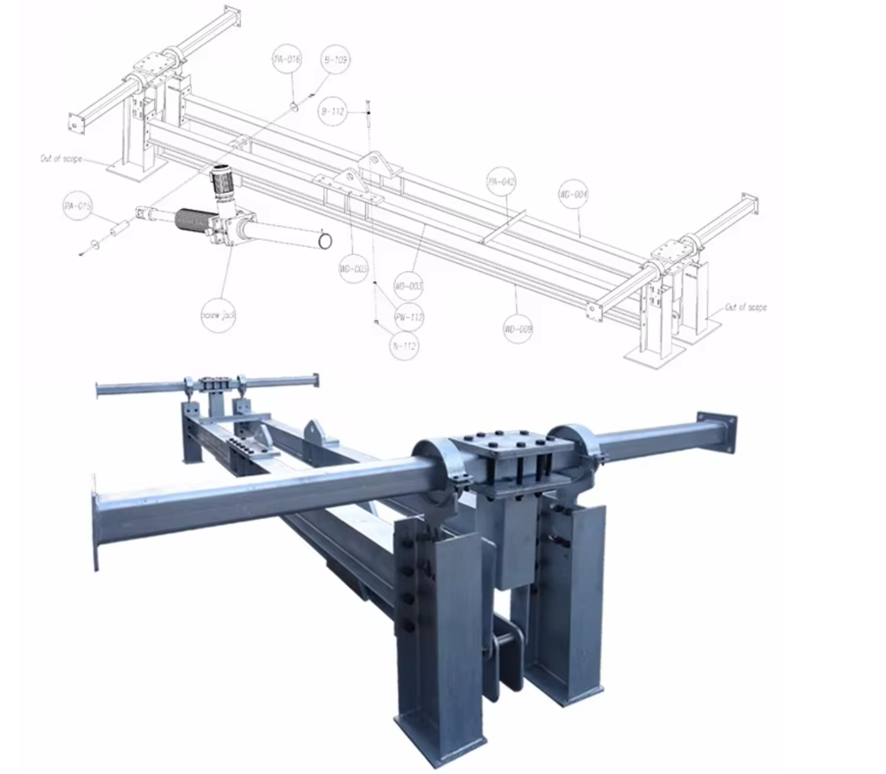 Peru customer Solar pv mounting structure fabrication