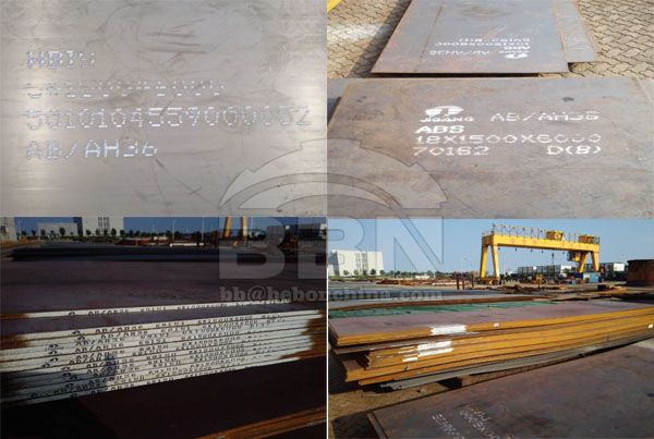 Export 412 tons ABS-AH36 shipbuilding steel plate to Myanmar in 2015