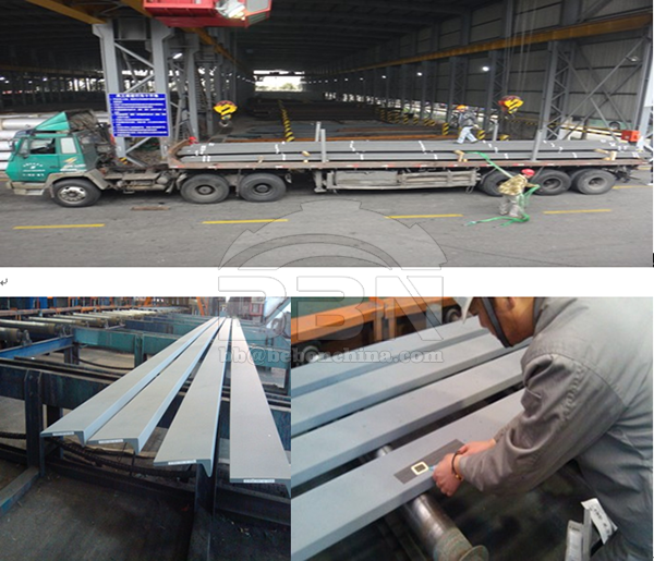 4500 tons shipbuilding material Bulb flat and angle bar from Colombo Dockyard PLC in 2012.