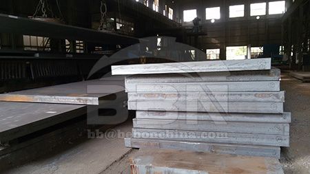 Chemical composition and tensile yield strength of P265GH steel plate