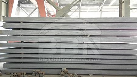 Are there any specific temperature limitations for sheet steel ST52