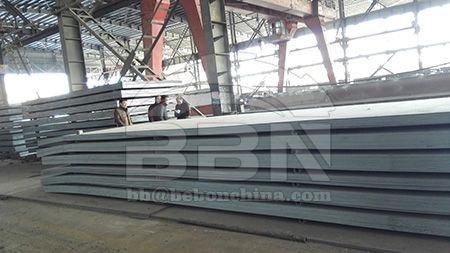 Surface treatment of steel plate ST37-2