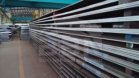High-strength quenched and tempered A514 GrP alloy steel sheet