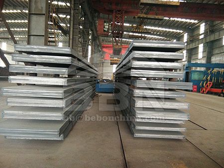 Material analysis and delivery status of P235GH steel plate