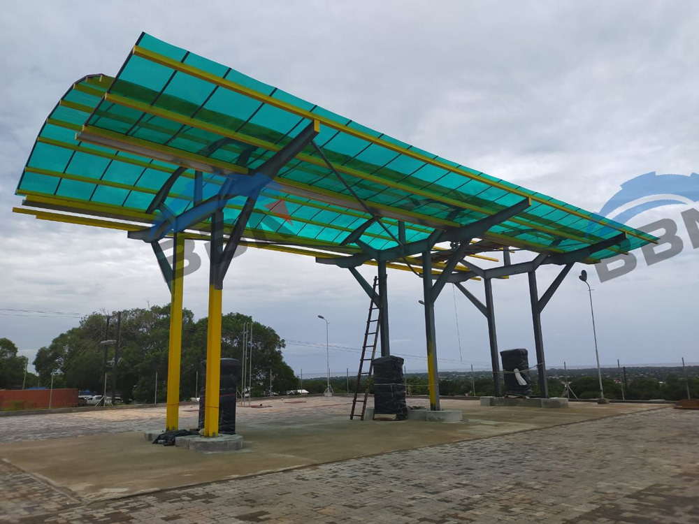 Mozambique gas station design and processing